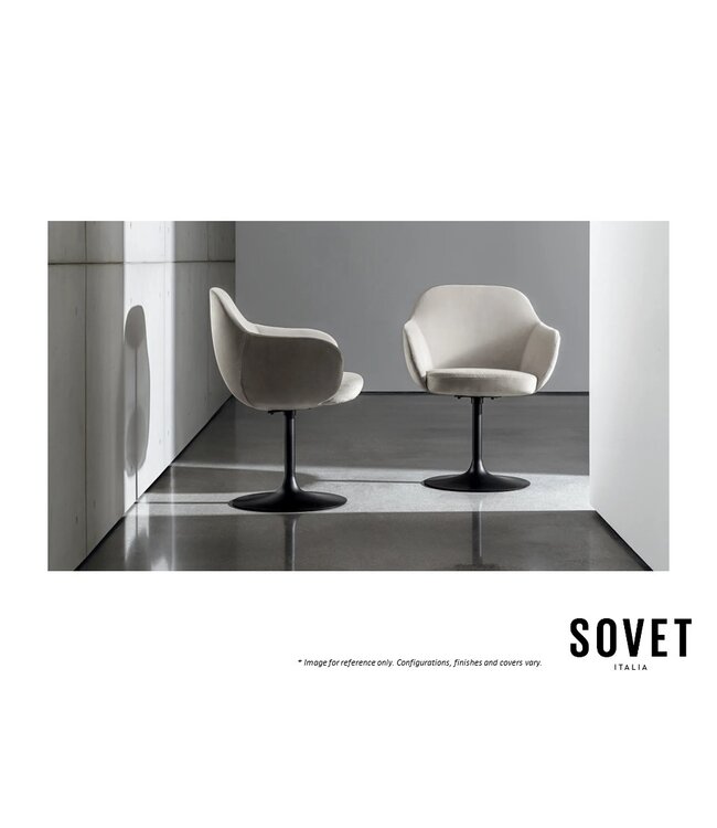 CADIRA GIREVOLE P8274 DINING CHAIR.