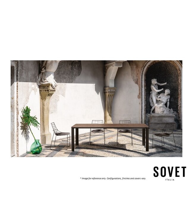 KODO OUTDOOR CERAMIC RECTANGULAR DINING TABLE.