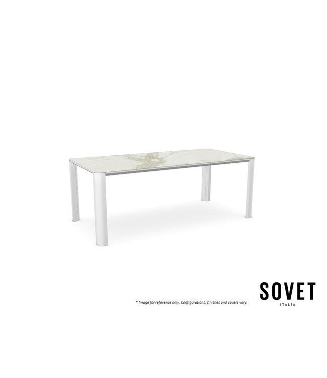 KODO OUTDOOR CERAMIC RECTANGULAR DINING TABLE.