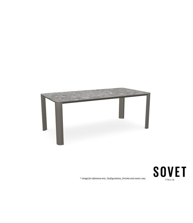 KODO OUTDOOR CERAMIC RECTANGULAR DINING TABLE.