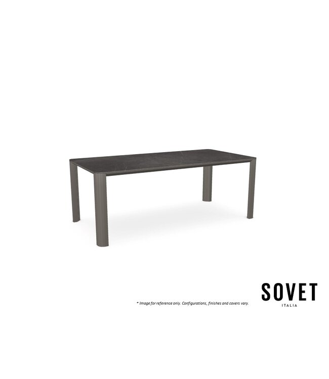 KODO OUTDOOR CERAMIC RECTANGULAR DINING TABLE.