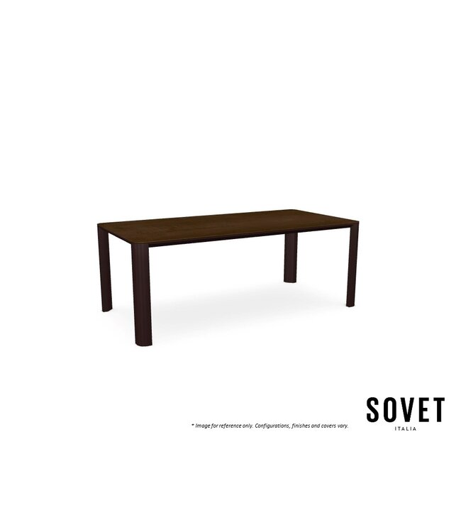 KODO OUTDOOR CERAMIC RECTANGULAR DINING TABLE.