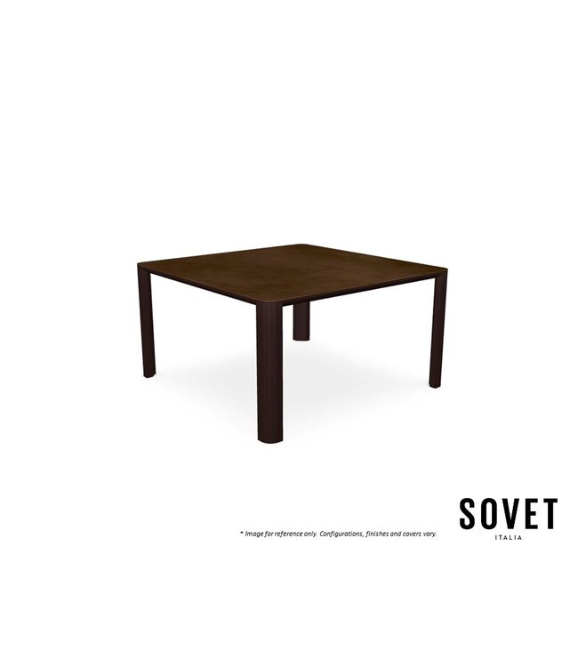 KODO OUTDOOR CERAMIC SQUARE DINING TABLE.