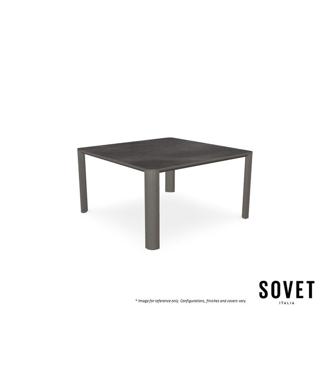 KODO OUTDOOR CERAMIC SQUARE DINING TABLE.