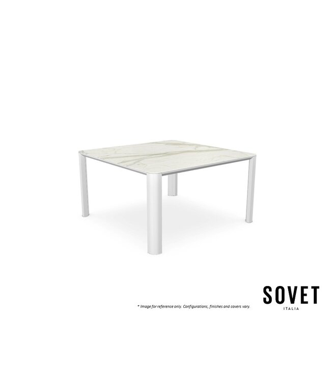 KODO OUTDOOR CERAMIC SQUARE DINING TABLE.