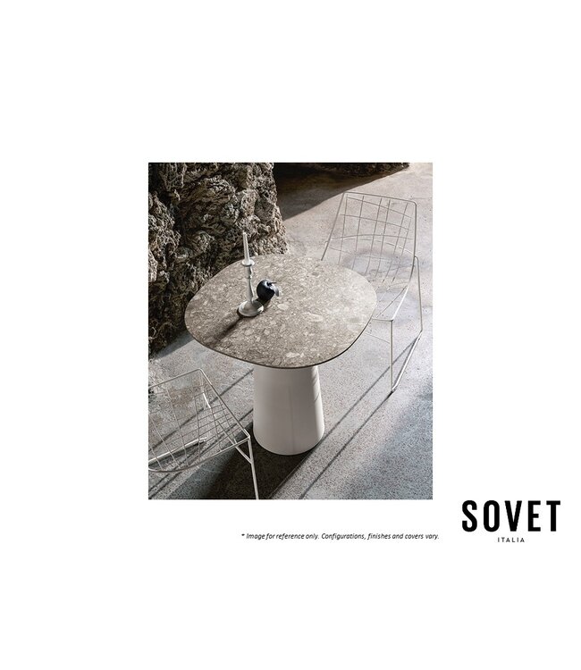 TOTEM (BAR) OUTDOOR SHAPED DINING TABLE.