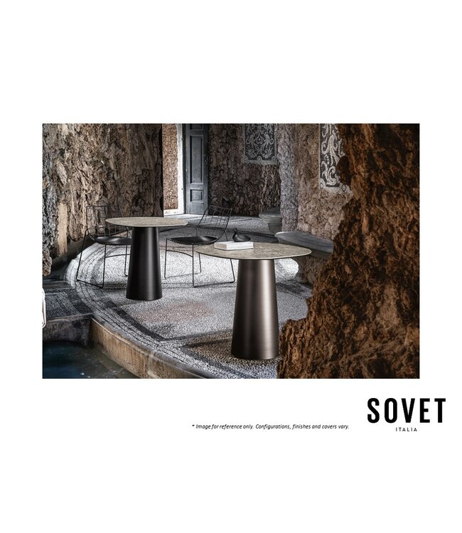 TOTEM (BAR) OUTDOOR SHAPED DINING TABLE.