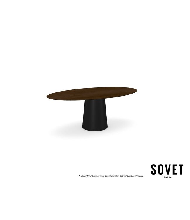 TOTEM OUTDOOR ELIPTICAL DINING TABLE.