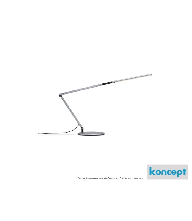 Z-BAR MINI LED TABLE LAMP W/WIRELESS CHARGE - SILVER.