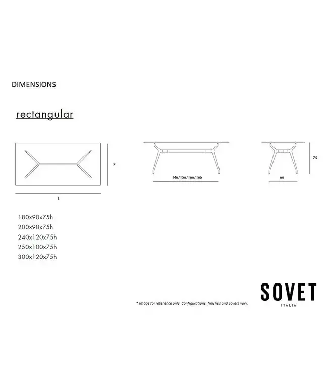 ARKOS RECTANGULAR DINING TABLE.