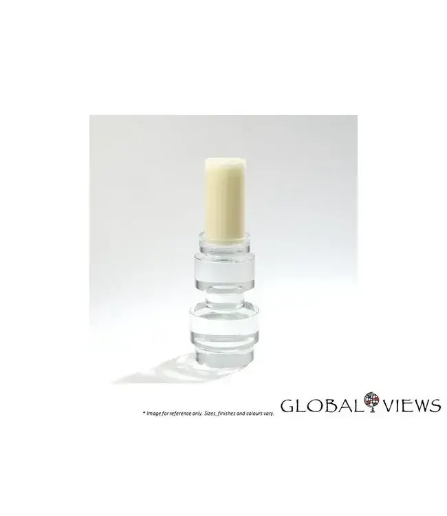 BRILLIANT ROUND PILLAR CANDEL HOLDER - SM.