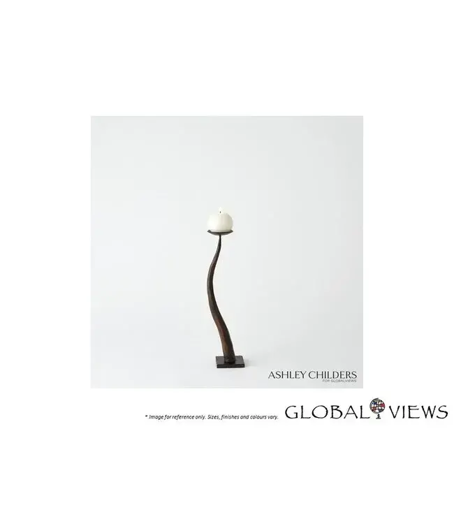 CHISELED CANDLE HOLDER.