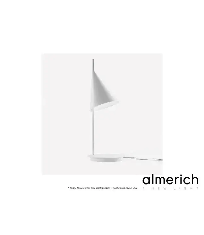 CONE TABLE LAMP - WHITE.
