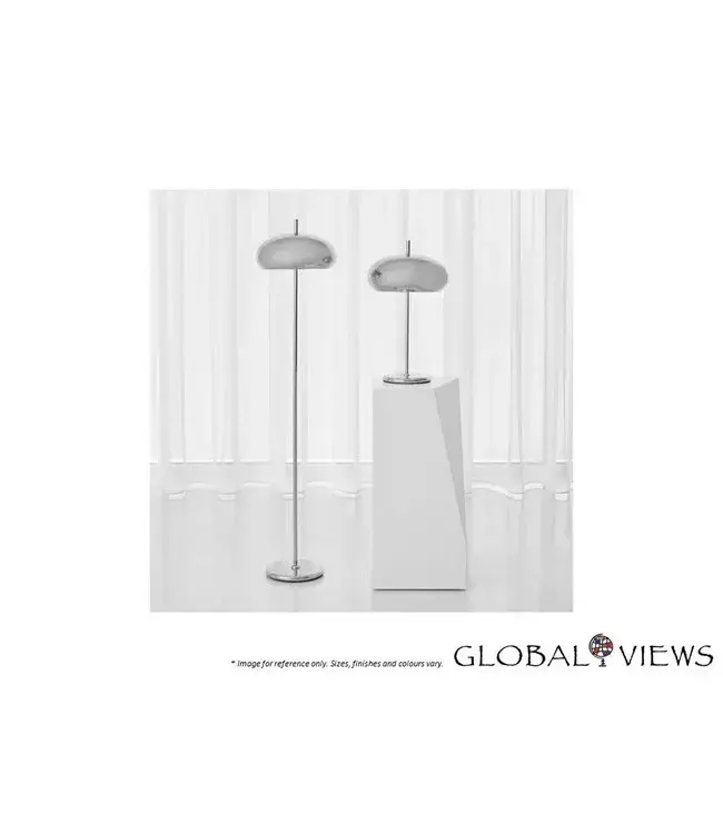 DOME SHAPE FLOOR LAMP - SILVER