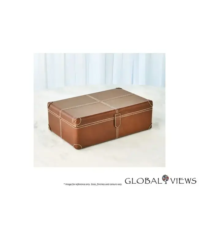 EMPORIUM HOME TIBURTINA BOX - COGNAC LEATHER.