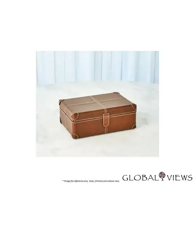 EMPORIUM HOME TIBURTINA BOX - COGNAC LEATHER.