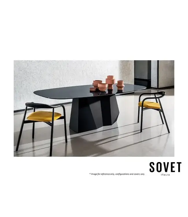 GRANDEOD SHAPED DINING TABLE.