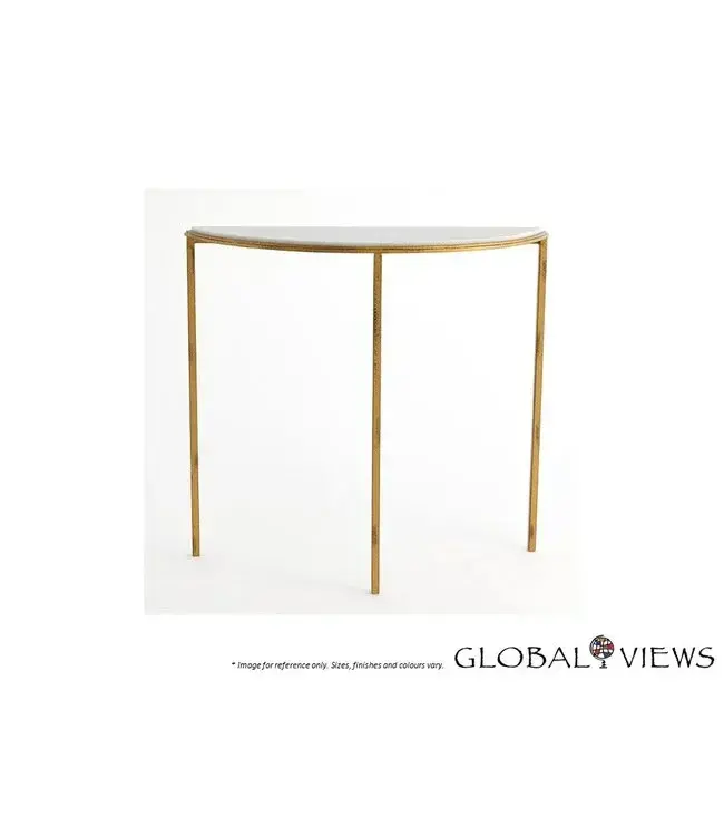 HAMMERED CONSOLE TABLE.