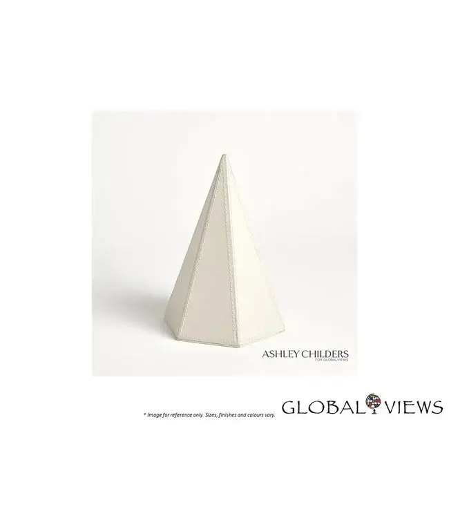 HEXAGONAL CONE - MIST LEATHER.