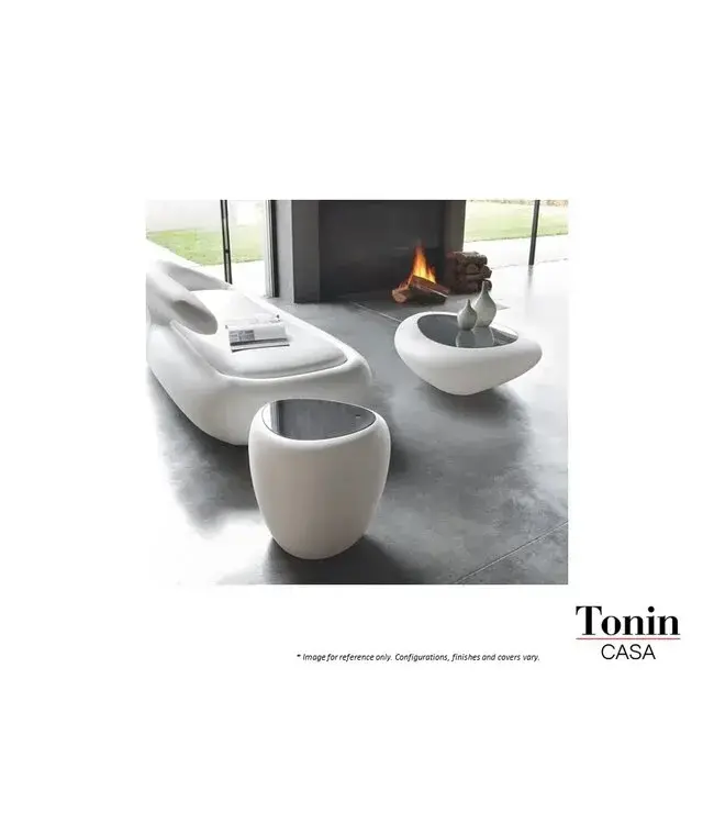 IOS SIDE TABLE/ STOOL - GREY/TOTORA BODY/WALNUT.