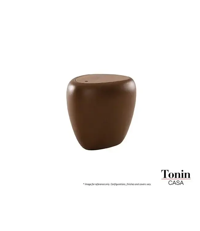 IOS SIDE TABLE/ STOOL - GREY/TOTORA BODY/WALNUT.