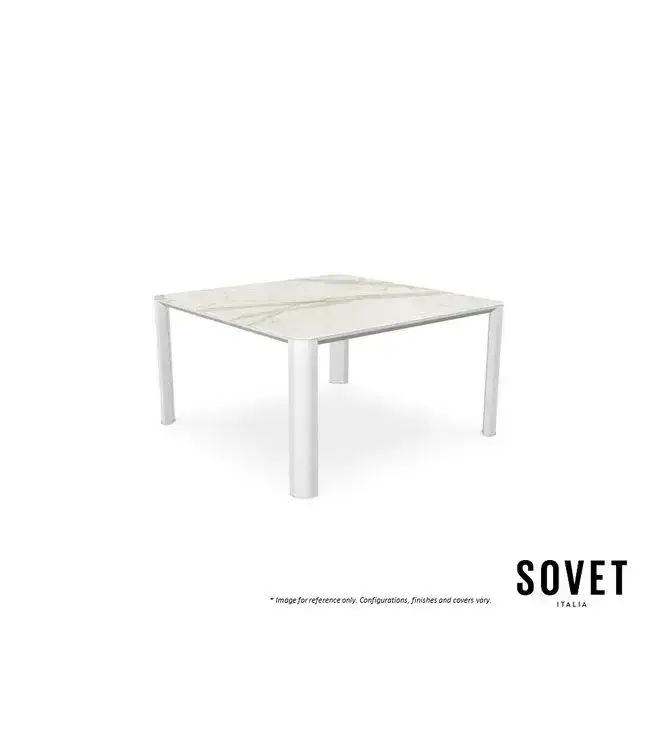 KODO OUTDOOR CERAMIC SQUARE DINING TABLE.