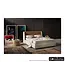 NOVALUNA MAYA QUEEN BED - STORAGE BROWN/CREAM  FABRIC.