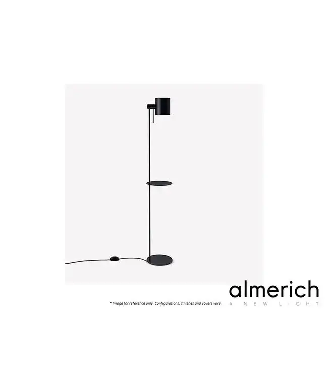 MONSIEUR FLOOR LAMP  WITH TABLE - BLACK.