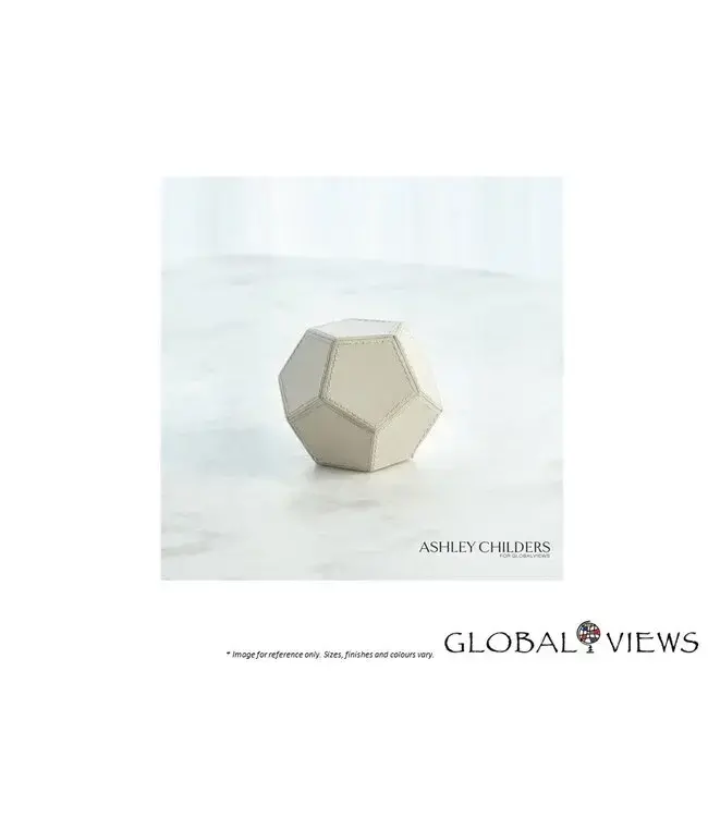 PENTAGONAL SPHERE - MIST LEATHER.