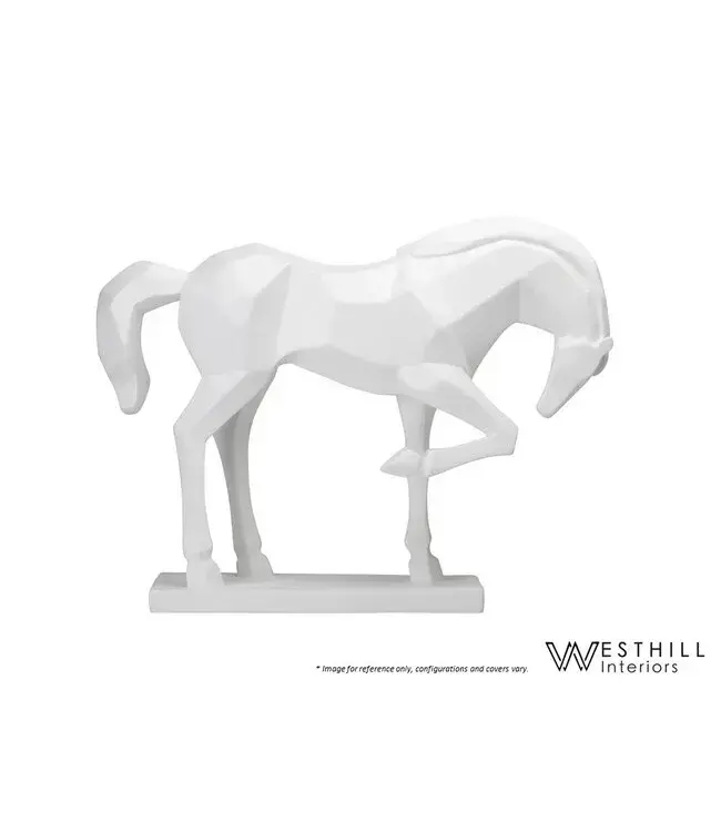 PRANCING HORSE STATUE.