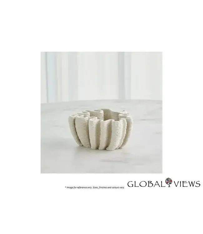 RIPPLE 3D PRINTED VASE - MATTE WHITE SMALL.