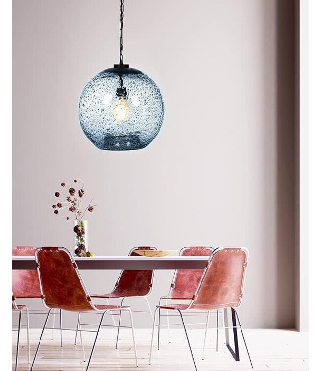 SEED OPEN LARGE PENDANT. - BLUE