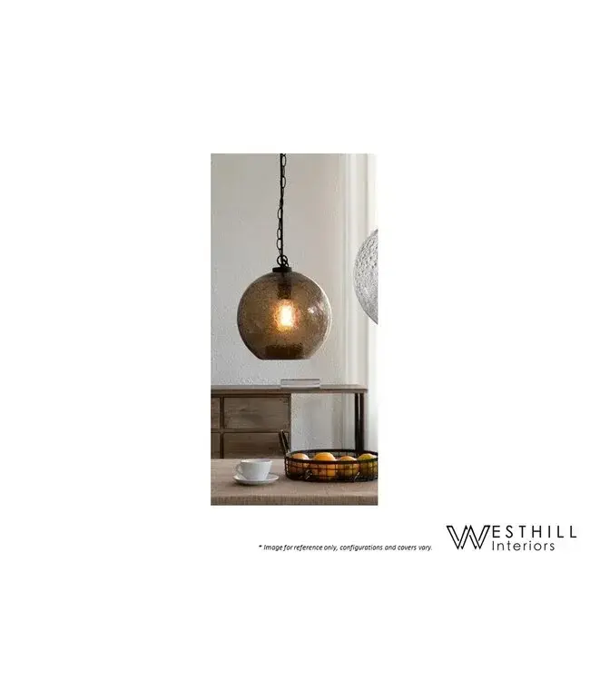 SEED OPEN SMALL PENDANT. - BROWN