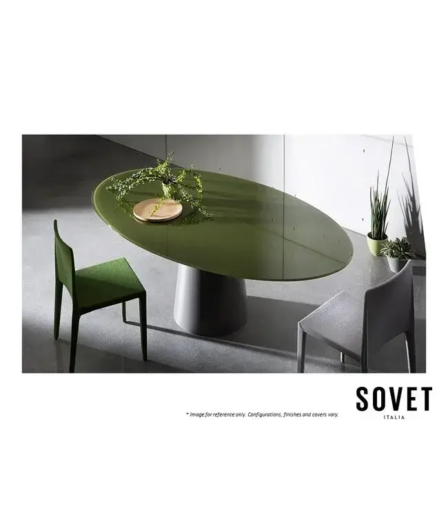 TOTEM ELLIPTICAL DINING TABLE.