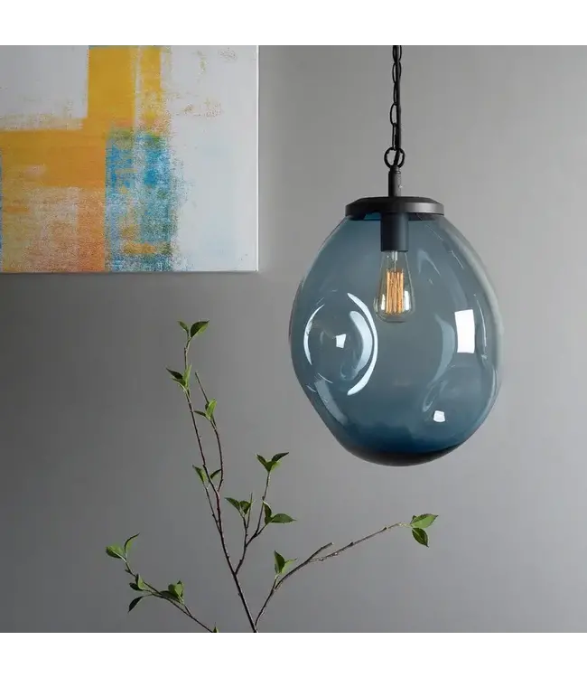 BUBBLE PENDANT LARGE BLUE