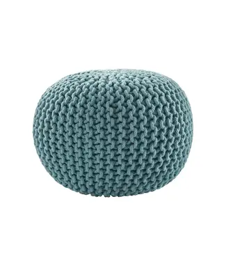 WESTHILL INTERIORS POUF - AQUA HAZE