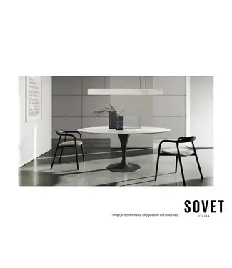 SOVET FLUTE OVAL DINING TABLE