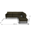 COCO LEATHER SECTIONAL.