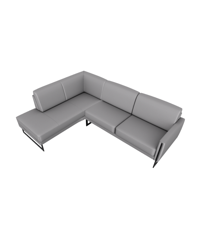 COCO LEATHER SECTIONAL.