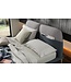 NOVALUNA TAHITI QUEEN BED BLUE/LIGHT GREY FABRIC.