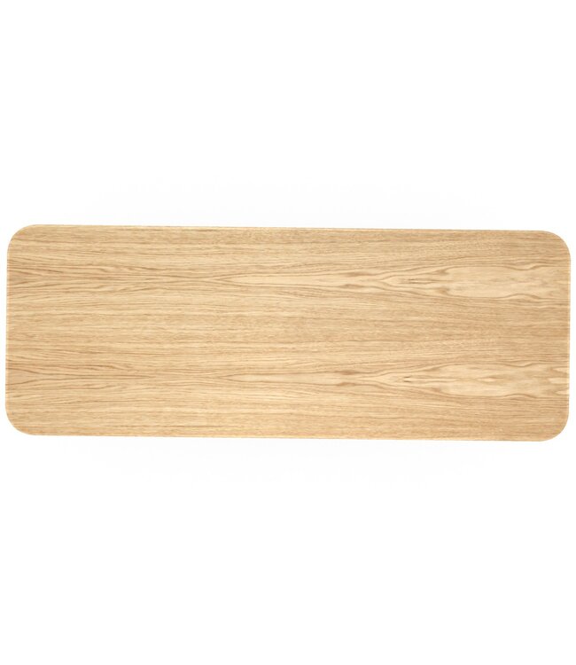 SLIM DESK 120X45 H.74 WOOD TOP WHITE LEGS