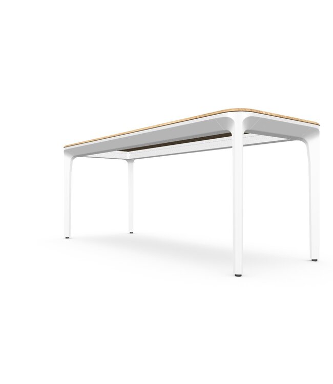 SLIM DESK 120X45 H.74 WOOD TOP WHITE LEGS