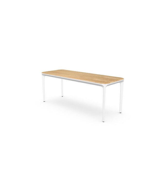 SLIM DESK 120X45 H.74 WOOD TOP WHITE LEGS