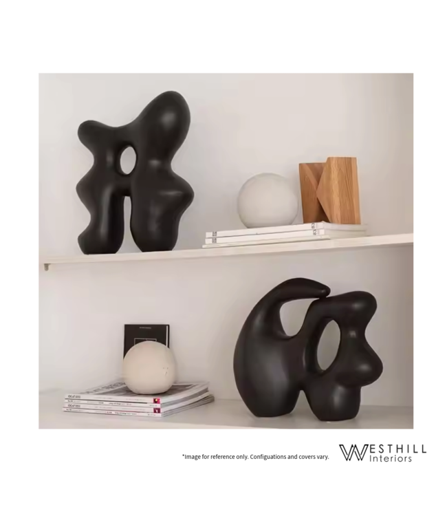 ALIEN ORNAMENT - BLACK CERAMIC