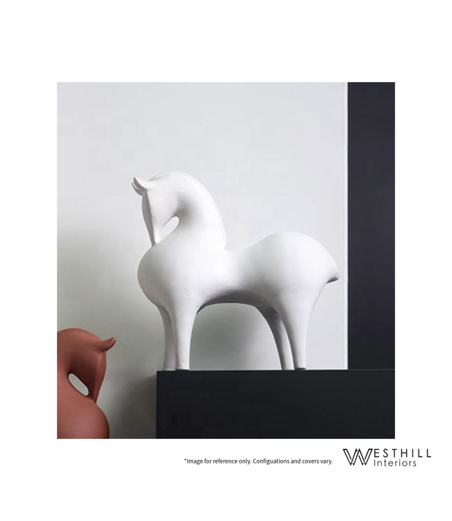 HORSE SCULPTURE MATTE WHITE