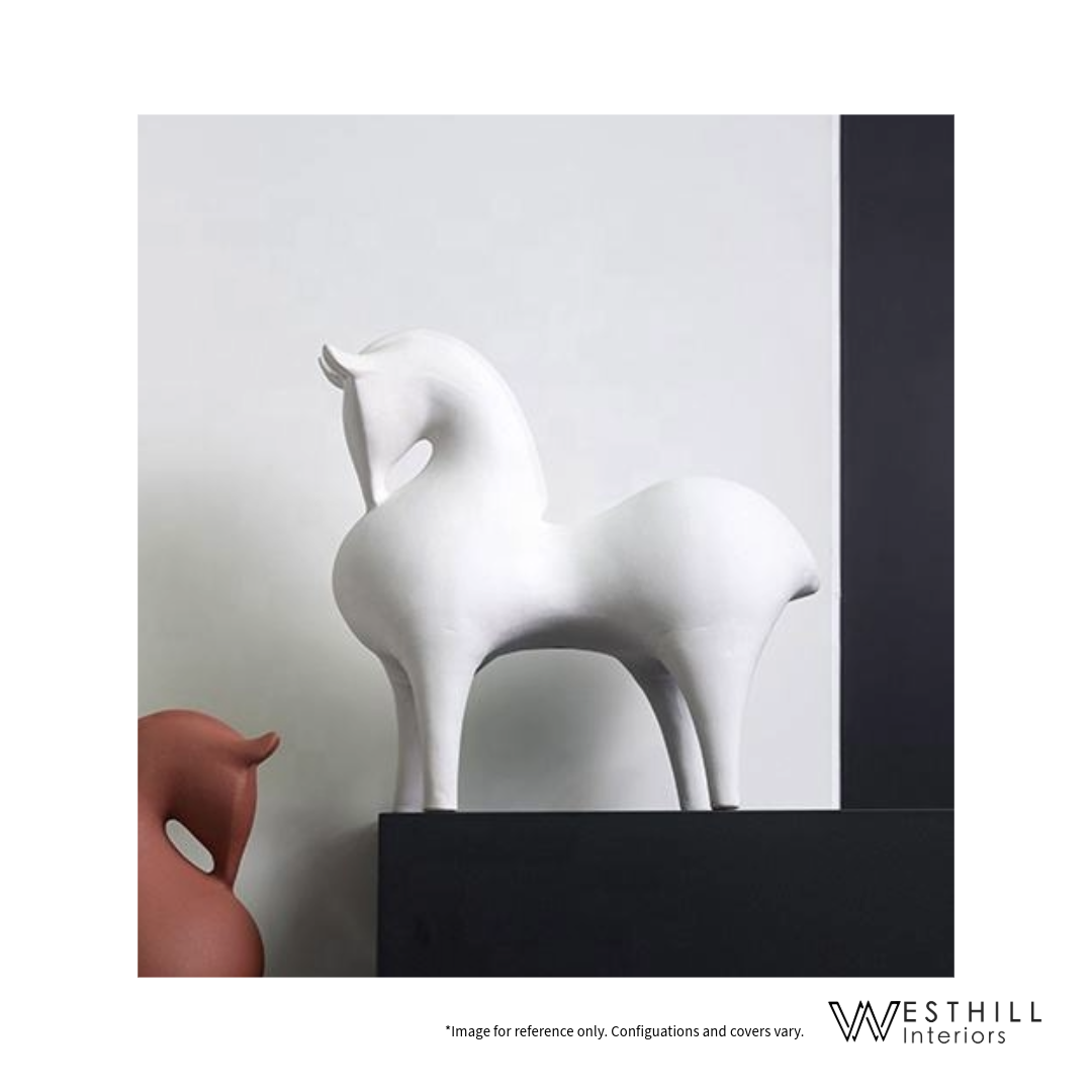 未開栓　WHITE HORSE特級＆house of peers 12years HORSE SCULPTURE MATTE WHITE | Home Decor | Westhill Interiors
