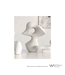 WESTHILL INTERIORS MATTE WHITE ALIEN SHAPE SCULPTURE A