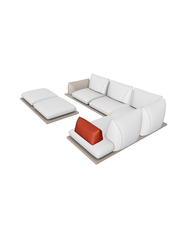 PRALIN SECTIONAL SOFA AND BENCH