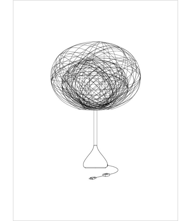 MAYUHANA MA BLACK WHITE FLOOR LAMP