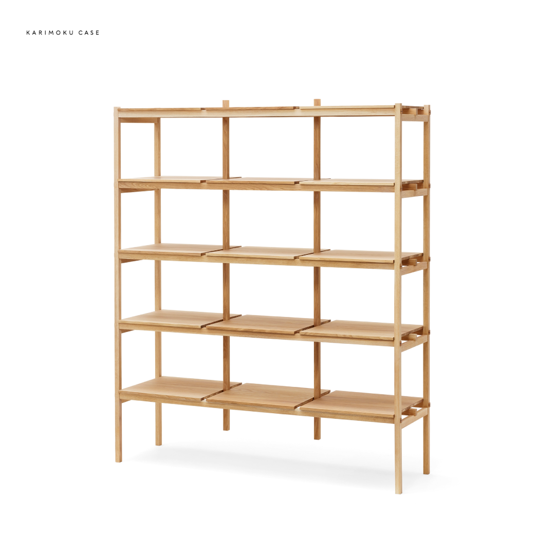 KARIMOKU CASE ウッドラック N-SS01 シェルフ d4282 N-SS01 Shelving System – Japandi Modular Storage by Karimoku Case